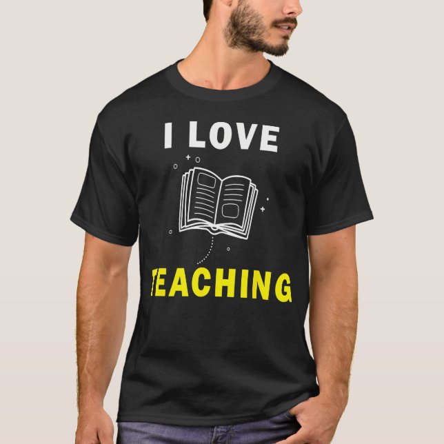 T-shirt Citation d'enseignement passionné avec message aca (Devant)