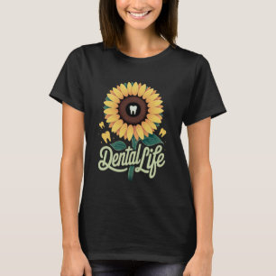 T-shirt Citation dentaire drôle Tournesol Dent Vie Humour