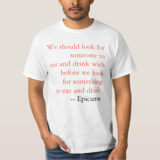 T-shirt Citation d'Epicurus