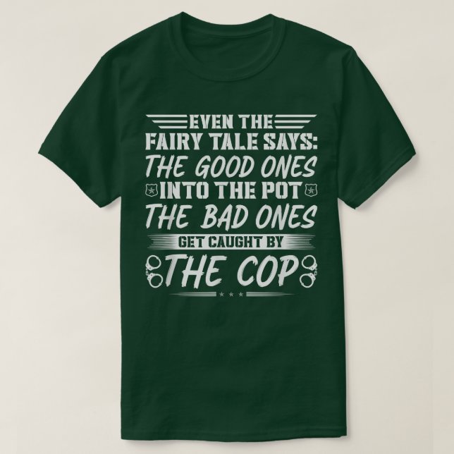 T-shirt Citation des agents correctionnels Fairy Tale, Jai (Design devant)