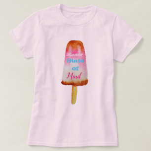 T-shirt Citation d'été popsicle sorbet mignon art alimenta