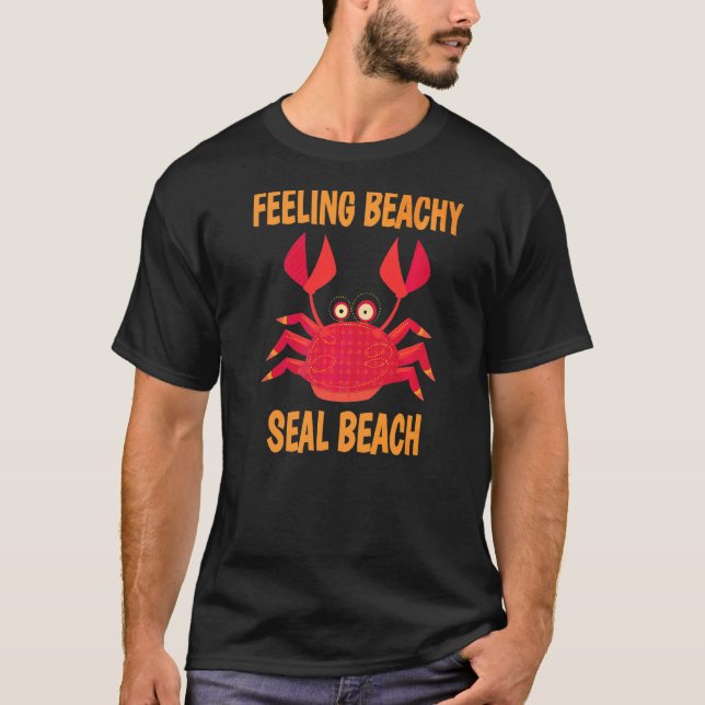 T-shirt Citation d'été pour vacances à Seal Beach (Devant)