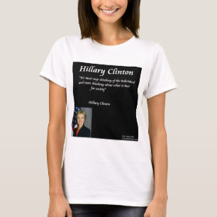 T-shirt Citation d'Hillary Clinton sur les "individus"