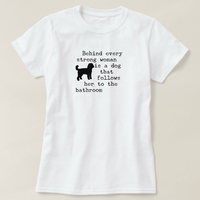 T-shirt Citation d'humour de chien - Labradoodle (Design devant)