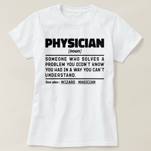 T-shirt Citation d'Humour du médecin Noun Professional Cli (Design devant)