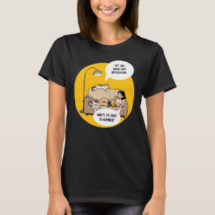 T-shirt Citation d'humour pour introverti amateur de chats