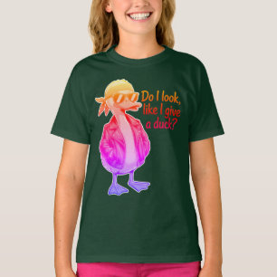 T-shirt Citation d'humour sur l'attitude de canard drôle
