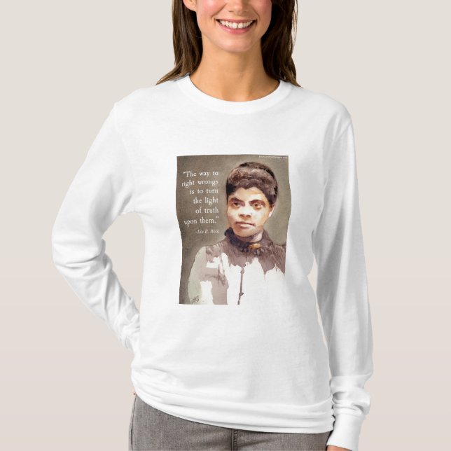 T-shirt Citation d'Ida B Wells et de "Vérité" (Devant)