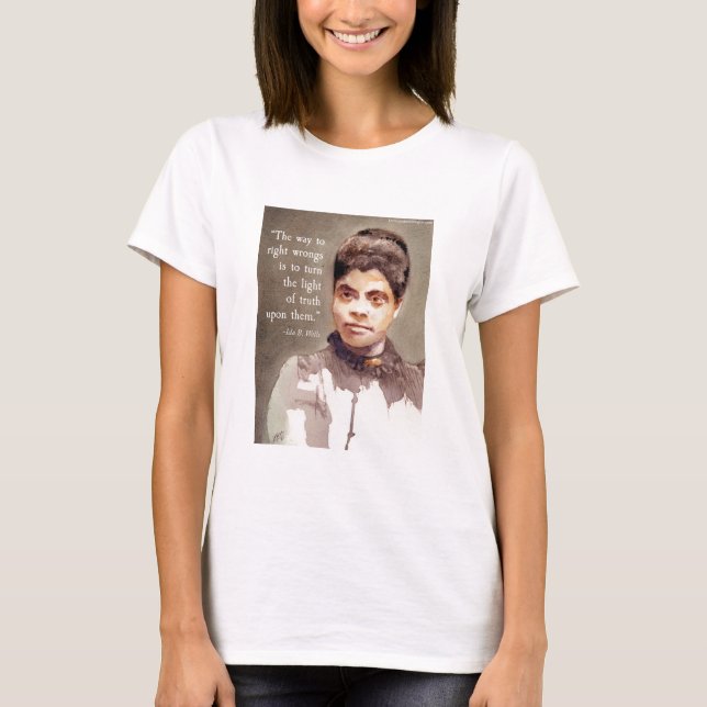 T-shirt Citation d'Ida B Wells et de "Vérité" (Devant)