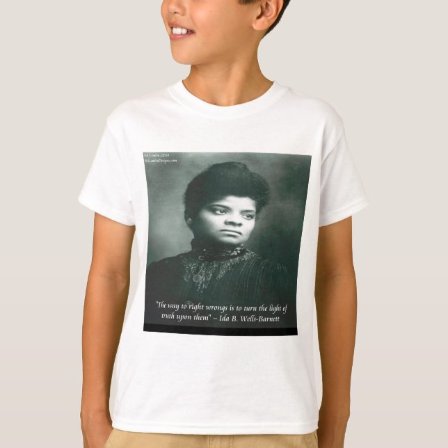 T-shirt Citation d'Ida B Wells & Vérité (Devant)