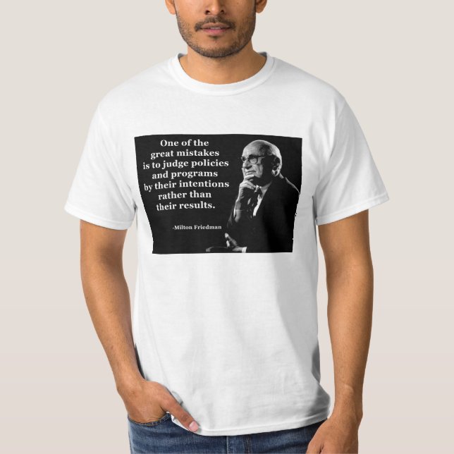 T-shirt Citation d'intentions de politique de Milton (Devant)