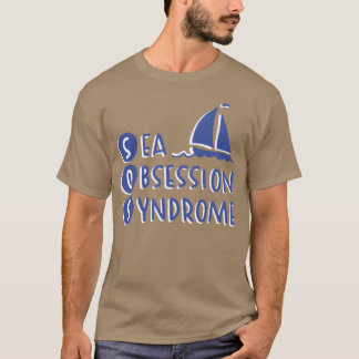 T-shirt Citation d'obsession de mer Citation d'obsession d
