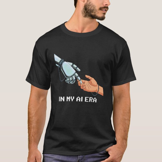 T-shirt Citation Drôle À Mon Époque D'IA Machine Learning  (Devant)
