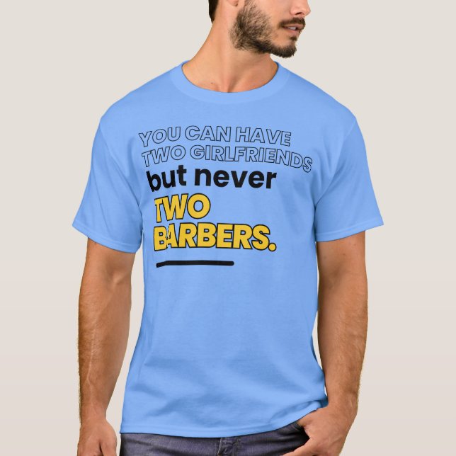 T-shirt Citation drôle de barbier garçon (Devant)