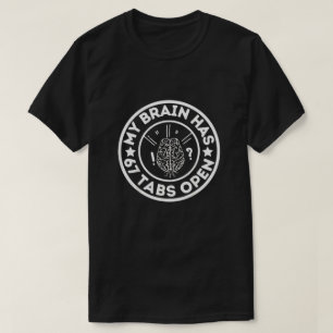T-shirt Citation drôle de cerveau chaotique humour de conf