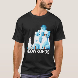 T-shirt Citation drôle de chat grec Mewokonos pour hommes 