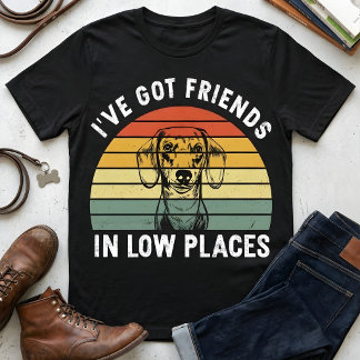 T-shirt Citation drôle de dachshund vintage Rétro amateur 