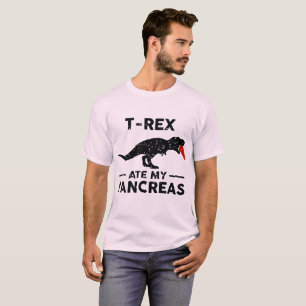 T-shirt Citation drôle de diabète - T-Rex a mangé ma