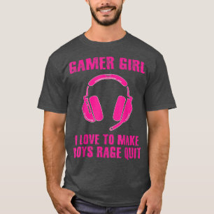 T-shirt Citation drôle de fille de gamer Jeux vidéo Filles