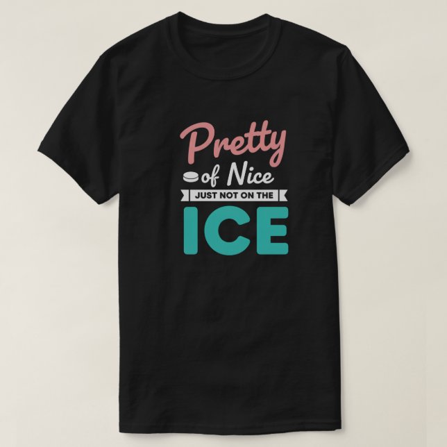 T-shirt Citation drôle de hockey (Design devant)
