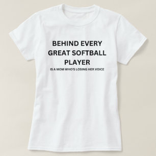 T-shirt Citation drôle de maman de softball Softball dit
