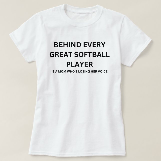 T-shirt Citation drôle de maman de softball | Softball dit (Design devant)