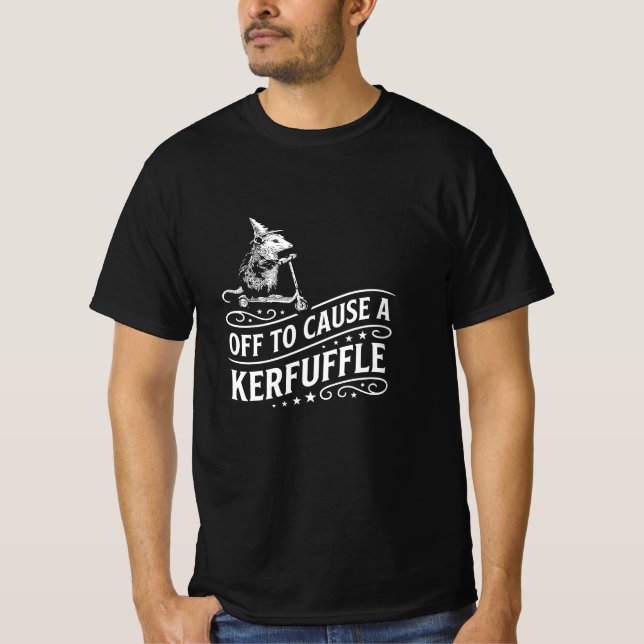 T-shirt Citation drôle de méfait pour causer une pagaille (Devant)