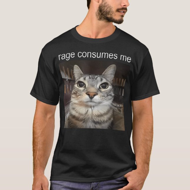 T-shirt Citation drôle de mème de chat Chat Rétro Amoureux (Devant)