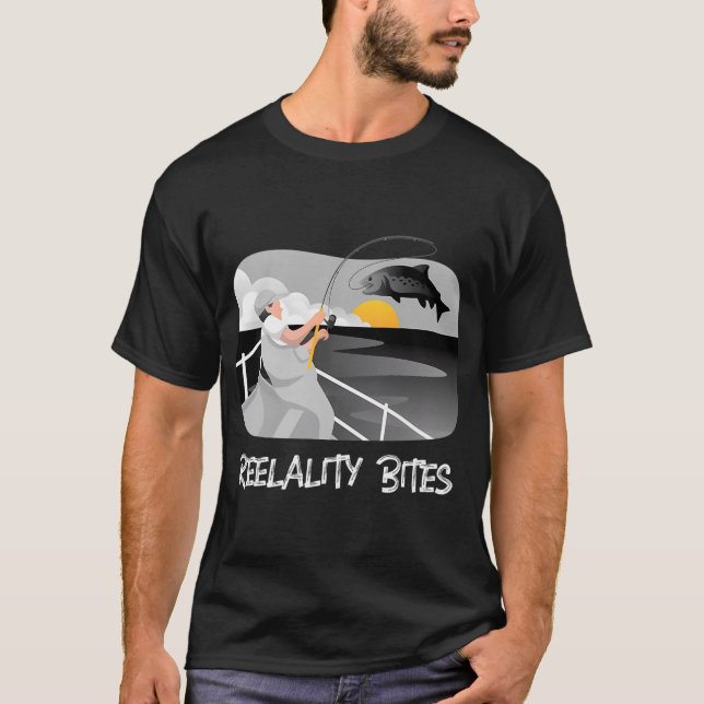 T-shirt Citation drôle de pêche dans Reality Bites (Devant)