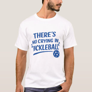 T-shirt Citation drôle de Pickleball Texte Bleu