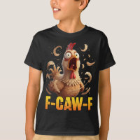 Citation drôle de poulet humour F-caw-f Coq Mème F