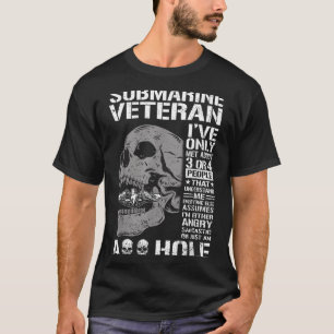T-shirt Citation drôle de sous-marin vétéran crâne US sous