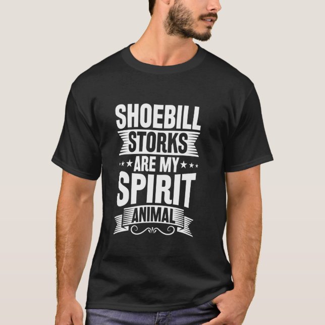 T-shirt Citation drôle de Stork à bec de chaussure (Devant)