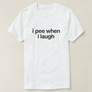 T-shirt Citation drôle de surpartage "Je fais pipi quand j