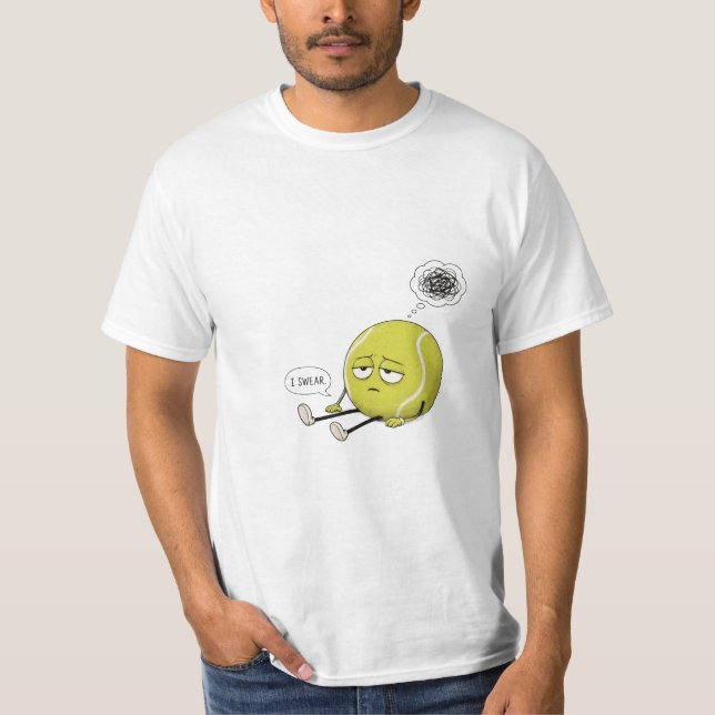 T-shirt Citation drôle de tennis (Devant)