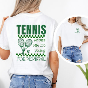 T-shirt Citation drôle de tennis pickleball personnalisée