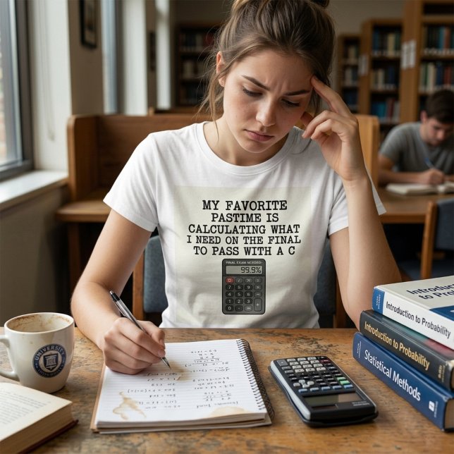 T-shirt Citation drôle d'examen final de calculatrice pour (Créateur téléchargé)