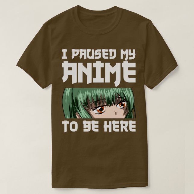 T-shirt Citation drôle d'otaku Anime (Design devant)