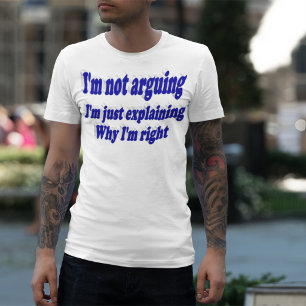 T-shirt Citation drôle en typographie bleue pour les amate