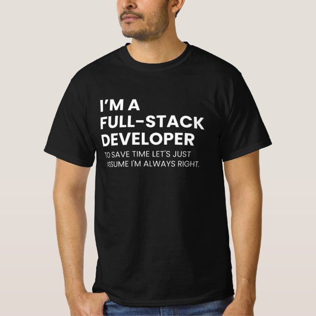 T-shirt Citation drôle pour développeurs et programmeurs (Devant)