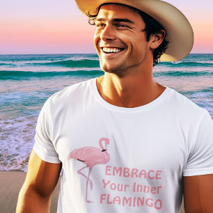 T-shirt Citation drôle pour embrasser votre flamant rose i