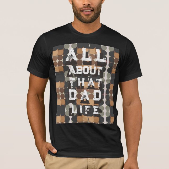 T-shirt Citation drôle pour la fête des pères rétro modern (Devant)