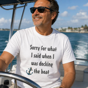 T-shirt Citation drôle pour la navigation Désolée pour ce