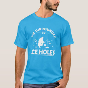 T-shirt Citation drôle sur la pêche sur glace
