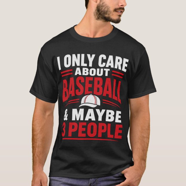T-shirt Citation drôle sur le baseball qui compte vraiment (Devant)