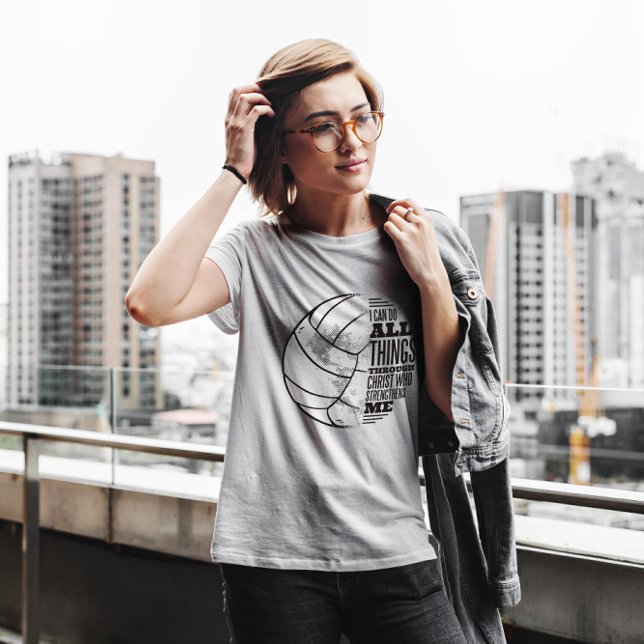 T-shirt Citation du Christ volleyball (Créateur téléchargé)