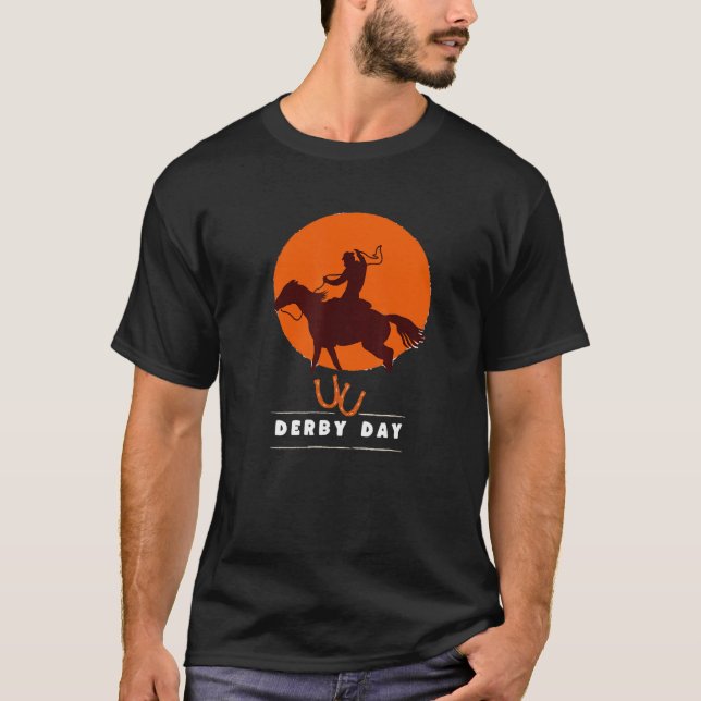 T-shirt Citation Du cool Derby Parfait Pour La Course Du C (Devant)