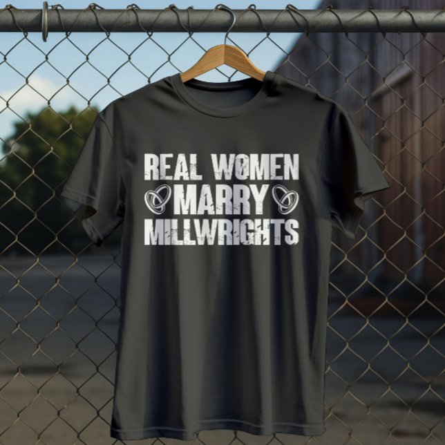 T-shirt Citation du Cool Millwright pour les femmes mariée (Créateur téléchargé)