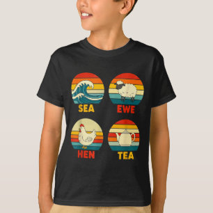 T-shirt Citation du coucher de soleil Brebis Thé Brebis Me