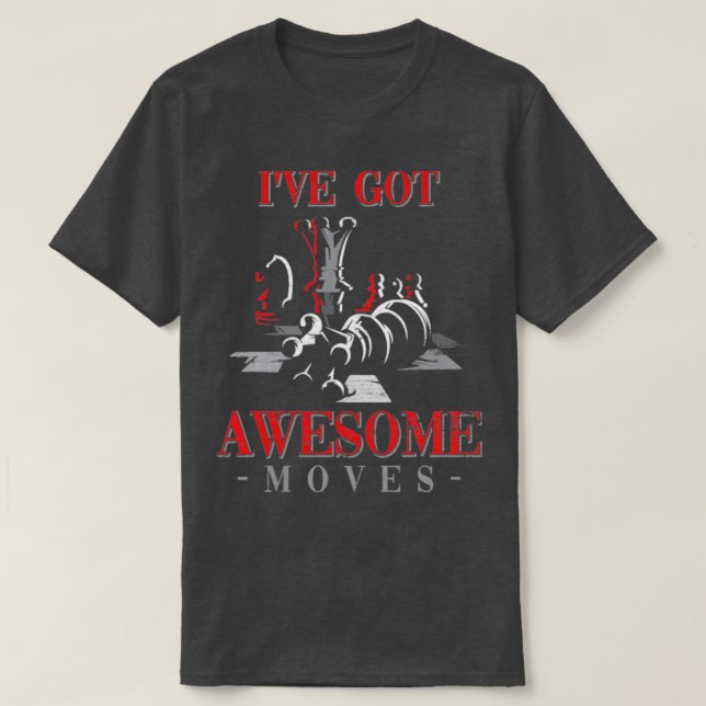 T-shirt Citation du joueur d'échecs (Design devant)